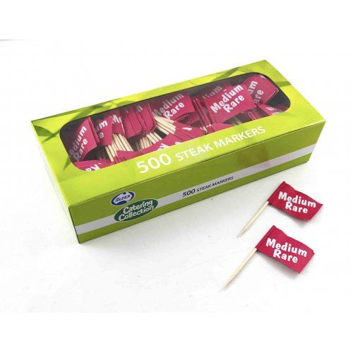 Medium Rare Steak Markers - Box of 500