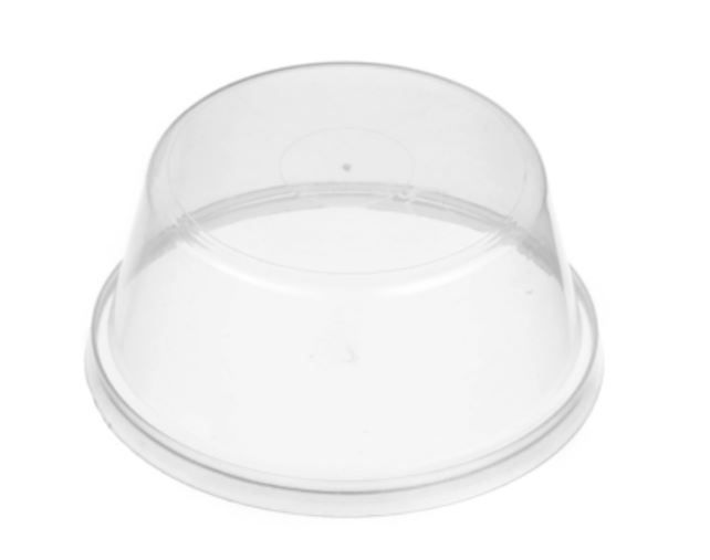 Genfac 80mm Round Dome Container Lids - Box of 1,000