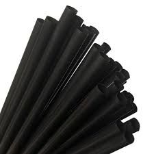 Jumbo Black Drink Straw Oxo-Biodegradable - Box of 3,000 **(Restricted Use Item - Qualifying Customers Only)