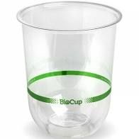 BioPak PLA Compostable Clear Tumblers 250ml - SLEEVE=50 / BOX=1,000