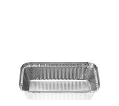 Medium Flan Rectangular Foil Tray 445ml 183mm Diameter 20mm(H) (4118) - Box of 1,100 (**Special Order**)