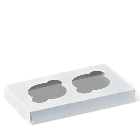 Detpak 2 Cupcake Insert White for K621S0001 2 Cupcake Box - SLEEVE=200 / BOX=1,200