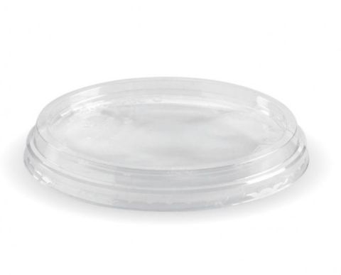 BioPak 240-960ml Clear Bio Bowl Lid for Deli Containers - Box of 500