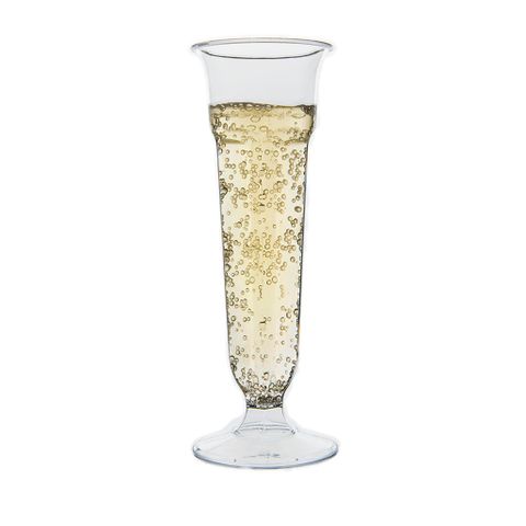 ROMAX Eco Friendly Premium Plastic Champagne Flute Cups 125ml - Box 216