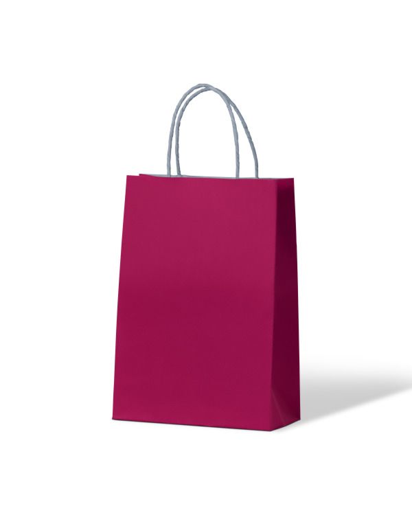 Junior Loop handle Paradise Pink Paper carry bags - EACH=1 / BOX=250