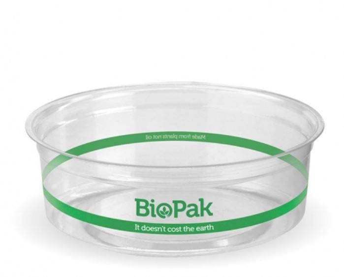 BioPak 240ml Clear Bio Bowl Deli Containers - Box of 500