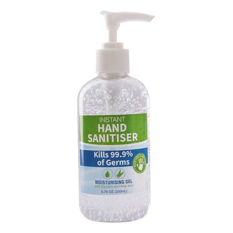 Hand Sanitiser 200ml Pump Bottles - Each ***CLEARANCE!***
