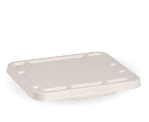 BioPak 2 & 3 Compartment Clear PET Takeaway Lid 240mmL x -180mmL x 14.5mmH - Box of 500