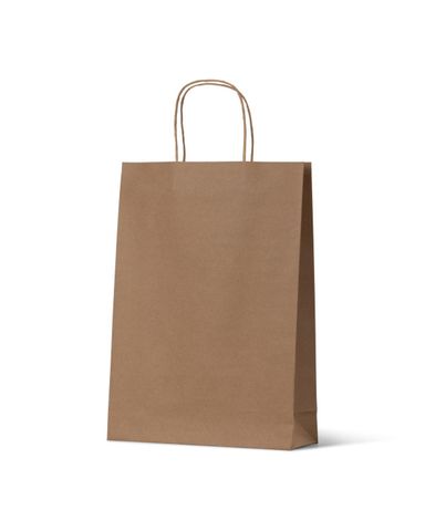 Triple / Three Brown Wine Bottle Loop Handle Paper Carry Bags 360mm(L) x 255mm(W) x 90mm(G) - PACK=10 / BOX=100