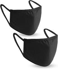 Health Guard Adult Reusable Mask 95% Cotton 5% Spandex 1 Size Fits All Twin Pack