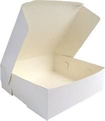 Pastry / Cake Box 15" x 15" x 4" / 375mm(L) x 375mm(W) x 100mm(H) - Box of 50
