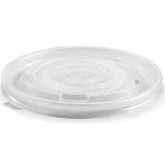 Clear ColdCup Lid to suit 90mm Candy Stripe Rainbow Cups - SLEEVE=50 / BOX=1,000