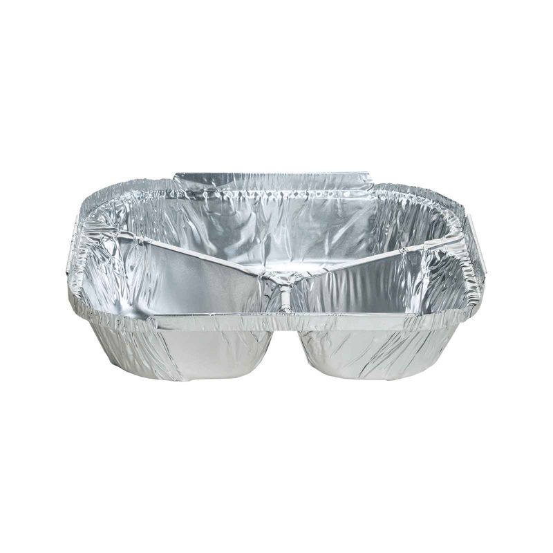 Large 3 Cavity Meal Foil Tray 760ml 205mm(L) x 160mm(W) x 40mm(H) (7920) - Box of 500 (**Special Order**)