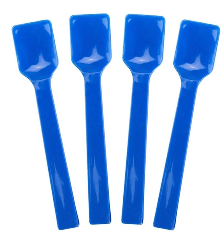 Gelati Spoon Blue 95mm - SLEEVE=100 / BOX=2,000 **(Restricted Use Item - Qualifying Customers Only)