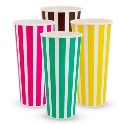 Ice Cream Paper Cup / Dixie Cup 8oz Candy / Pastel - SLEEVE=50 / BOX=1,000