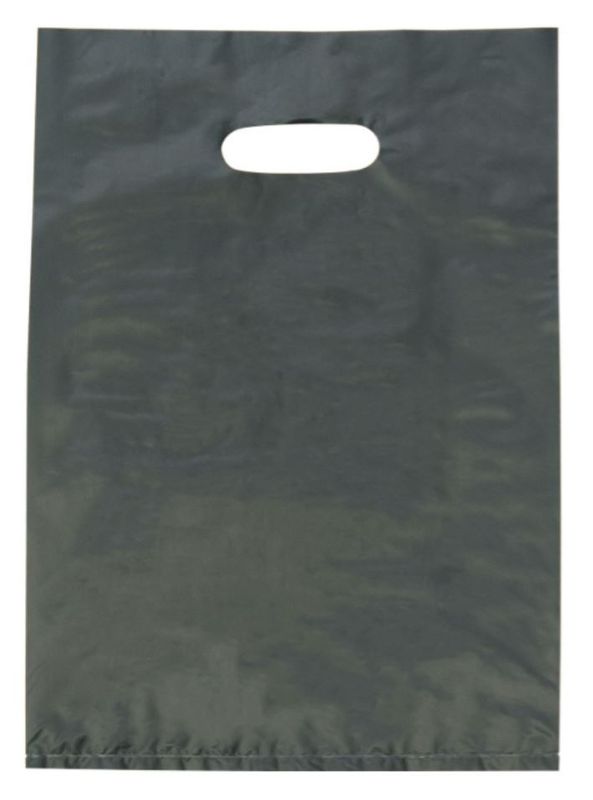 Large Black LDPE Gloss Boutique Bags Plastic 530mm(L) x 415mm(W) - Box of 500