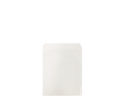 45gsm 1 Long White Grease Resistant Bags 170mm(L) x 140mm(W) - Packet of 500