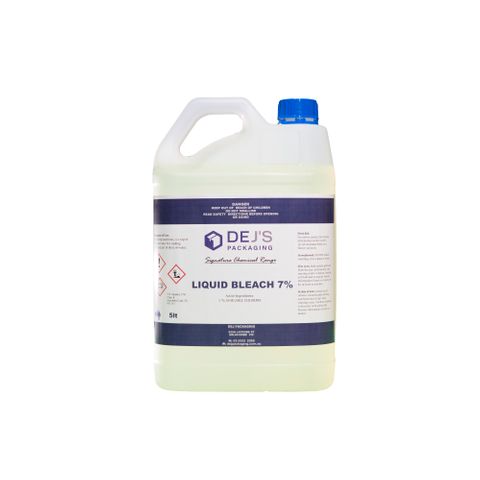 DEJ Liquid Bleach 5lt Premium 7% Safety Bleach