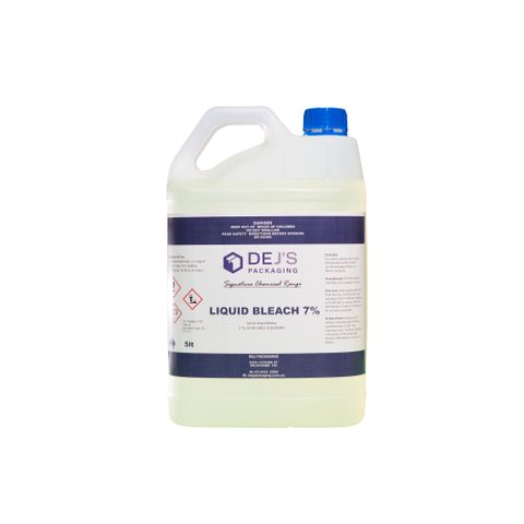 DEJ Liquid Bleach Premium 7% Safety Bleach - 5LT