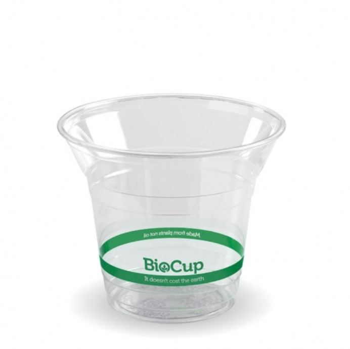 BioPak 300ml Clear PLA Bio Cups - Box of 1,000