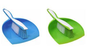 Premium Quality Dustpan and Broom Set Green - Set
