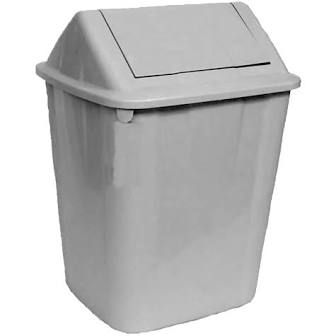 Premium Tidy Bin 40L - Grey with Dark Grey Swing Top Lid