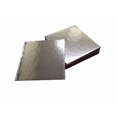 No. 12 Silver Cake Base Square 12" / 300mm Diameter - Packet of 50