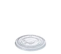 Clear RPET Recycled Plastic Flat Lids With Hole suit 14oz - 24oz 98.3mm Diameter PET. Cups - SLEEVE=100 / BOX=1,000