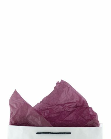Premium 17gsm Burgundy Coloured Tissue Paper 500mm(W) x 750mm(L) - Packet of 480