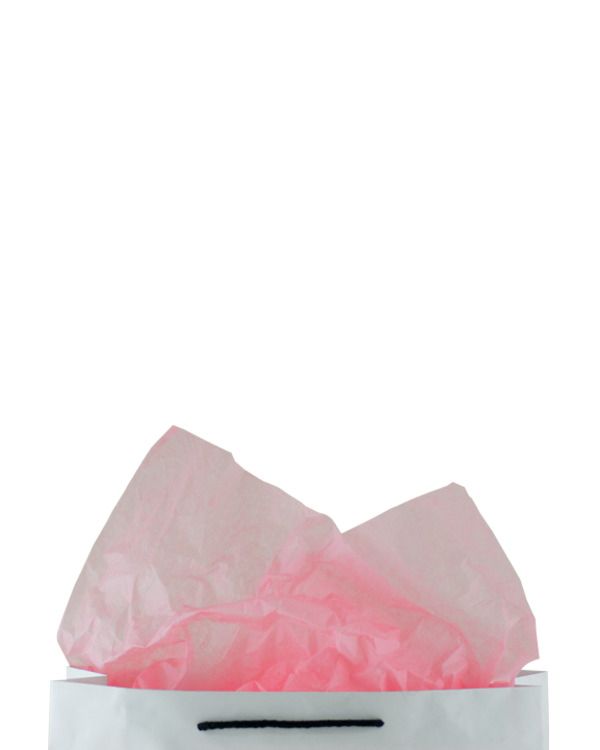 Premium 17gsm Salmon Pink Coloured Tissue Paper 500mm(W) x 750mm(L) - Packet of 480