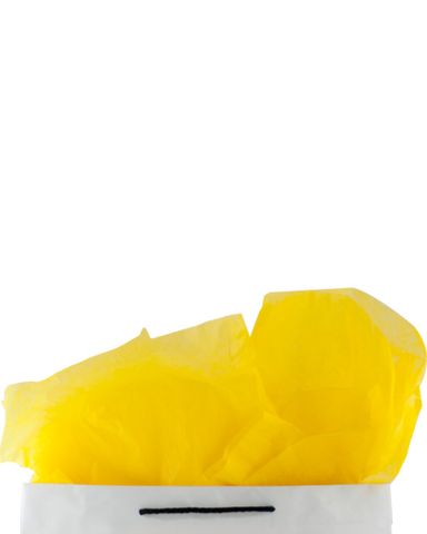 Premium 17gsm Yellow Coloured Tissue Paper 500mm(W) x 750mm(L) - Packet of 480