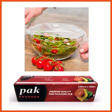 Food Cling Wrap Roll (PAK Red Black Box) Small 33cm(W) x 600m(L) In Dispenser Box - Each