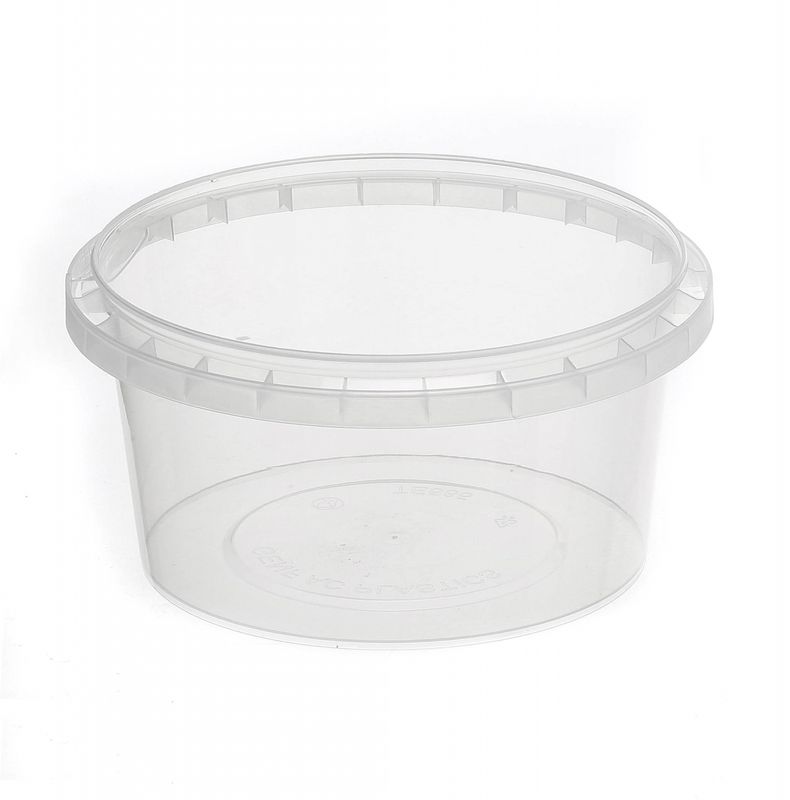 Tamper Evident Round Container Bases 460ml / 118mm Diameter - Box of 450