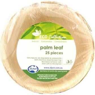 Palm Leaf Round Bowl 6.5" - Pack of 10
