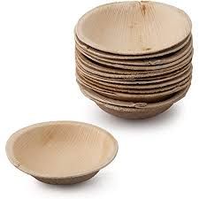 Palm Leaf Round Dip Bowl 2.5" - Pack of 8