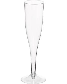 Duni Premium Plastic Champagne Flute 150ml - Packet of 12