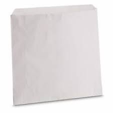 Grease Resistant 8oz White Plain Chip Bag - Box of 1,000