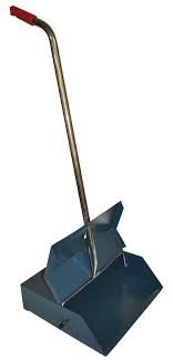 Metal Lobby Upright Pan, Folding, Industrial Strength - Each (Broom Sold Separately)