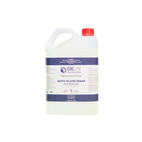 DEJ Non Chloride Base Auto Glass Cleaner Liquid 5 Litre - Each