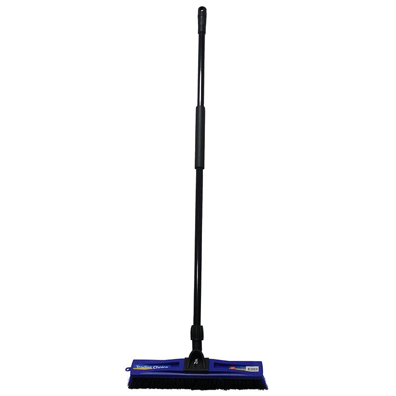 Tradies Choice Broom 450mm with Wooden Handle - Each