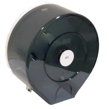 Dark Blue Transparent Jumbo Toilet Roll Dispenser Lockable ABS Plastic - Each