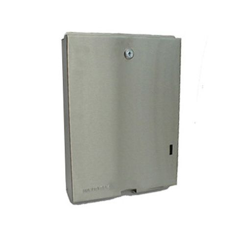 Stainless Stee Interleaf Paper Towel Dispenser Matte Finish for Ultraslim Interleaf Towel Lockable - Each