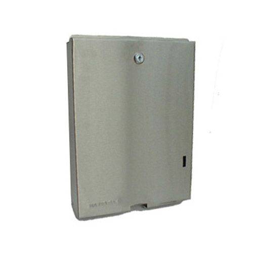 Stainless Stee Interleaf Paper Towel Dispenser Matte Finish for Ultraslim Interleaf Towel Lockable - Each