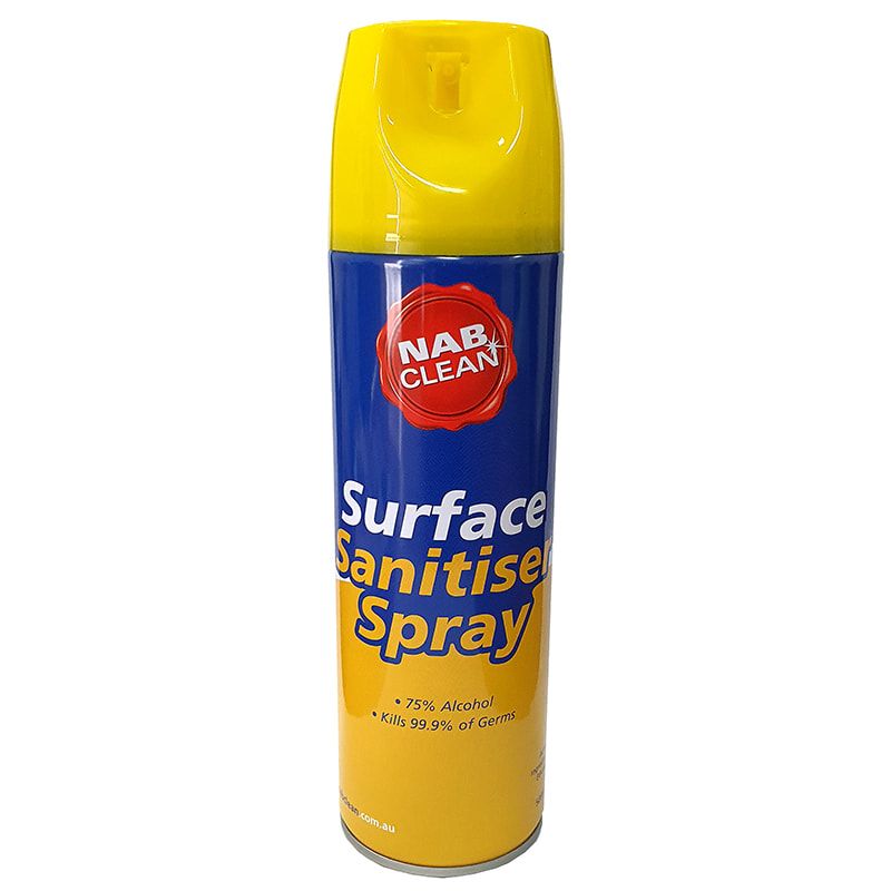 Surface / Air Sanitiser Spray 75% Alcohol Kills 99.9% Germs 500ml Citrus - Each