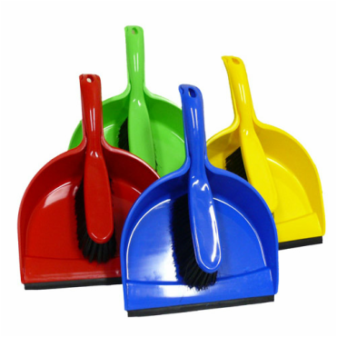 Plastic Dustpan and Broom Set Blue - Set