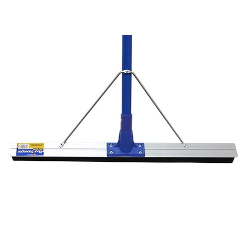 Double Layer Blue Neoprene Floor Squeegee 45cm With Reinforced Galvanized Bracket - Each