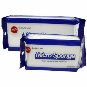 Micro Sponge Small Size 11cm x 7cm x 4cm- Used To Clean Without Chemicals - Each