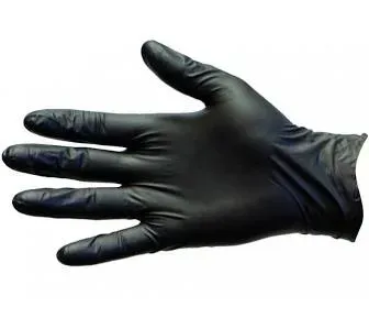 Nitrile BLACK Medium High Stretch Gloves Powder Free TGA Approved - PACK=100 / BOX=1,000