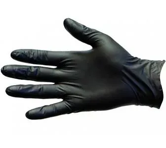Nitrile BLACK Medium High Stretch Medical Grade Gloves Powder Free TGA Approved - PACK=100 / BOX=1,000