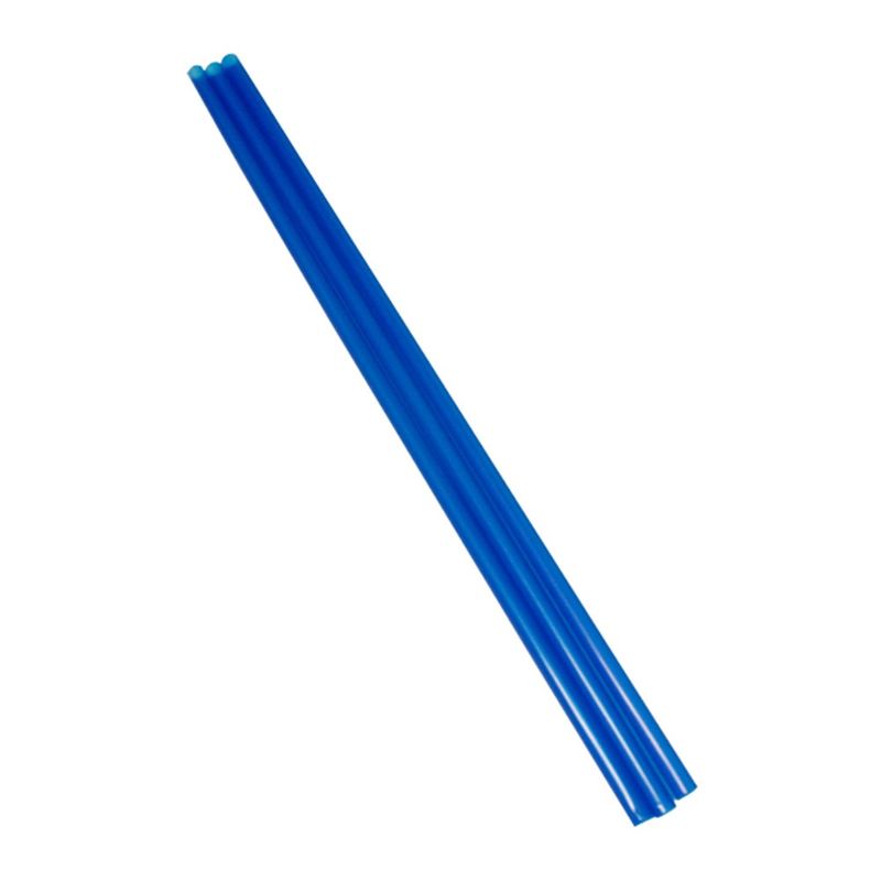 Long Bottle Drink Straw Blue Oxo-Biodegradable 240mm Long - Box of 5,000 - **(Restricted Use Item - Qualifying Customers Only)